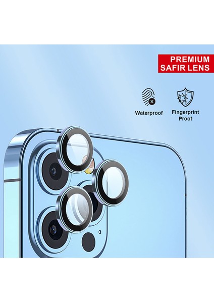 iPhone 15 Pro Max / 15 Pro Premium Safir Kamera Lens Koruyucu Temperli Cam fırsatları