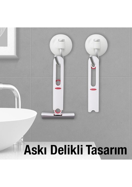 Çok Amaçlı Taşınabilir Ev Araç Ofis Temizlik Paspası Mini Mop + 2 Yedek Uç