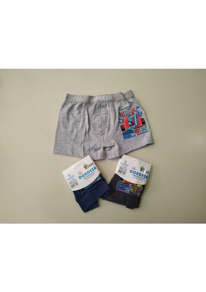 3'lü Paket Erkek Çocuk Boxer