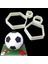 Futbol Plastik Bisküt Bıçağı Şeker Pastası Dekorasyonu Sıcak Mutfak Aksesorları (Yurt Dışından) 1