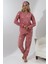 Fwn 5008 Peluş Welsoft Polar Kışlık Yumoş Kadın Pijama Takımı 2