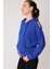 Omuz Dekolteli Kanguru Cep Kapüşonlu Sweatshirt 4