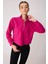 Dik Yaka Fermuarlı Örme Sweatshirt 3