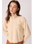 Dik Yaka Fermuarlı Örme Sweatshirt 3
