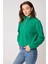 Dik Yaka Fermuarlı Örme Sweatshirt 2
