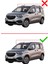 Opel Combo (E) Life 2023 ve Sonrası ile Uyumlu Hook Model Anahtar Kilitli Ara Atkı Tavan Barı Siyah 3