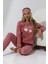 Fawn 5003 Peluş Welsoft Polar Kışlık Yumoş Kadın Pijama Takımı 1