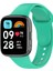 Xiaomi Redmi Watch 3 Active Uyumlu Kordon Ayarlanabilir Soft Yüzey Yumuşak Silikon Kayış Turkuaz 1