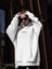 Clothing Kapüşonlu İçi Polar Problems Yazılı Heykel Baskılı Siyah Unisex Sweatshirt 3