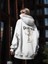 Clothing Kapüşonlu İçi Polar Problems Yazılı Heykel Baskılı Siyah Unisex Sweatshirt 4