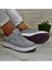Enner Pu Gri-Beyaz-Gülkurusu Fuspetli Sneaker Spor Ayakkabı 3