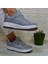 Enner Pu Gri-Beyaz-Gülkurusu Fuspetli Sneaker Spor Ayakkabı 4