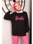 Siyah Barbie Baskılı İki İplik Sweatshirt 1
