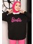 Siyah Barbie Baskılı İki İplik Sweatshirt 5