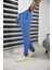 Erkek Slım Fıt Jogger Pantolon Double Paça Yüksek Kalite Desenli Kumaş Likralı 3