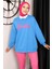 Saks Mavi Barbie Baskılı İki İplik Sweatshirt 1