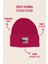 Fuchsia Beanie Fuşya Rengi Dokuma Etiketli Soft Yıkama Yünlü Katlamalı Örgü Bere 1