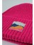 Fuchsia Beanie Fuşya Rengi Dokuma Etiketli Soft Yıkama Yünlü Katlamalı Örgü Bere 3