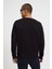 Erkek Siyah Oversize Fit Erkek Kazak LF2033897 4