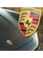 Porsche Kaput Logosu Metal Gri Renk - Logo Arma - Porsche Grey Hood Emblem Crest Badge 5