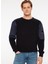 Gmg Fırenze Bisiklet Yaka Slim Fit Açık Lacivert Erkek Kazak ZR22MFW04205 1