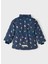 Name İt Lacivert Kadın Mont Nmfmaxı Jacket Foıl Aop Noos 2