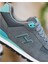 1743-PERU Hakiki Deri Anatomik Eva Tabanlı Unisex Sneakers Ayakkabı - NKT01743-GRI Turkuaz-37 3