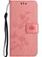 Iphone 14 Pro Telefon Kılıfı 6.1 Inç Kelebek Çiçeği Baskılı Pu Deri Deri Flip Cüzdan Standı Strap-Pink ile Çizgiye Dönüşüm Anti Telefon Kapağı (Yurt Dışından) 4
