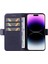 Iphone 14 Pro Cüzdan Kılıf Anti-Drop Telefon Kabuk Sapfire Için Pu Deri Flip Kapak (Yurt Dışından) 2