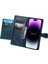 Iphone 14 Pro Fone Case Için Çizgi Anti-Karakter Zipper Cep Şok Geçirmez Pu Deri Deri Telefon Flip Cüzdan Kapak Stand Manyetik Toka Mavisi (Yurt Dışından) 3