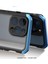 Iphone 14 Pro Telefon Kılıfı Eleman Kutusu Bırakma Koruması 3 Parçalı Tasarım Mobil Kapak Metal +Temperli Cam Cep Telefonu Geri Kılıf Kapak Kara Gümüş (Yurt Dışından) 3