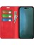 Iphone 14 Pro Telefon Kılıfı 6.1 Inç Yumuşak Ten Duygu Deri Folio Kitap Flip Cover Yatay Görüntüleme Standı Manyetik Emilim Telefon Vaka-Kırmızı (Yurt Dışından) 3