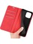 Iphone 14 Pro Telefon Kılıfı 6.1 Inç Yumuşak Ten Duygu Deri Folio Kitap Flip Cover Yatay Görüntüleme Standı Manyetik Emilim Telefon Vaka-Kırmızı (Yurt Dışından) 4