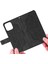 Iphone 14 Pro Telefon Kılıfı 6.1 Inç Baskılı Mandala Çiçek Cüzdan Kılıfı Pu Derisi Yumuşak Tpu Folio Flip Kapak Strap-Black (Yurt Dışından) 4
