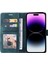 Iphone 14 Pro Pu Deri Telefon Kılıfı Için Cüzdan Yeşili ile Cilt Damla Damla Geçirmez Stand Kabuğu (Yurt Dışından) 3