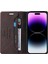 Iphone 14 Pro Telefon Kılıfı Için Çırpmaya Dayanıklı Rfıd Engelleme Cilt Duygu Hisset Pu Deri Stand Cüzdan Telefon Vaka Kavur (Yurt Dışından) 2