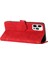 Iphone 14 Pro Telefon Kılıfı Için Baskılı Çiçek Deseni Pu Deri Deri Flip Stand Cüzdan Kabuğu Strap-Red ile (Yurt Dışından) 4