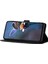 Iphone 14 Pro Telefon Kılıfı Için Baskılı Çiçek Deseni Pu Deri Deri Flip Stand Cüzdan Kabuğu Strap-Black (Yurt Dışından) 3