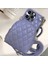 Iphone 14 Pro 14 Pro Telefon Kasası Crossbody Strap Cep Telefonu Çanta Kılıfı Baskılı Rhombus Desen Pu Deri Kaplamalı Pc Fermuar Telefon Kapağı Kart Tutucu ve Omuz Kayış-Mor ile (Yurt Dışından) 4