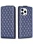 Iphone 14 Pro Koruyucu Kapak Dikey Flip Baskılı Pu Deri Telefon Kabuk Mavisi (Yurt Dışından) 1