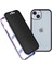 Iphone 14 Telefon Kasası Anti-Casus Metal Çerçeve+Çift Taraflı Temperli Cam Manyetik Tam Koruma Kapak-Mor (Yurt Dışından) 1