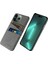 Iphone 14 Pro Telefon Kılıfı 6.1 Inç Bez+Pc Çift Katmanlı Bez Doku Çift Kart Yuvaları Koruyucu Kapak Grey (Yurt Dışından) 1