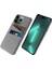 Iphone 14 Pro Fone Case Için 6.1 Inç Bez+Pc Çift Katmanlı Bez Doku Çift Kart Yuvaları Koruyucu Kapak Işık Gri (Yurt Dışından) 1