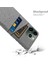 Iphone 14 Pro Fone Case Için 6.1 Inç Bez+Pc Çift Katmanlı Bez Doku Çift Kart Yuvaları Koruyucu Kapak Işık Gri (Yurt Dışından) 4