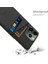 Iphone 14 Pro Fone Case Için 6.1 Inç Kumaş+Pc Çift Katmanlı Kumaş Doku Çift Kart Yuvaları Koruyucu Kapak Black (Yurt Dışından) 4