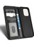 Iphone 14 Pro Telefon Kılıfı Için Cüzdan Manyetik Kapatma Koruyucu Kapak Izgara Dokusu Pu Deri Stand Kılıf Black (Yurt Dışından) 4