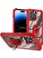 Iphone 14 Pro Koruyucu Geri Kılıf Pc+Tpu Metal Ring Kickstand-Red ile Anti-Drop Anti-Çizik Kapağı (Yurt Dışından) 1