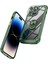 Iphone 14 Pro Fone Case Için Koruyucu Geri Kılıf Pc+Tpu Metal Ring Kickstand-Yeşil ile Kılpma Anti-Çizelge Karşıtı Kapak (Yurt Dışından) 2