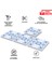 Kendinden Yapışkanlı Mavi Çiçek Desenli Pvc Karo 30x30 Cm 11 Adet 1 M2 2