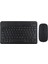 Mini Şarj Edilebilir Bluetooth Klavye ve Mouse Seti Ultra Ince Keyboard Tablet,pc,android Uyumlu QS1010 Beyaz 2